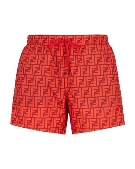 fendi lycra short|Red FF Lycra® shorts .